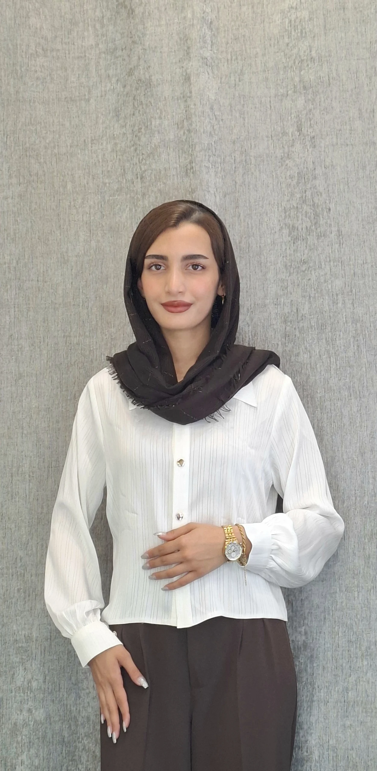 سفید. شومیز کراپ مارشال(زنانه) - تصویر 1