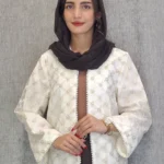 مانتو دانتل زربافت مرواریدی(زنانه)
