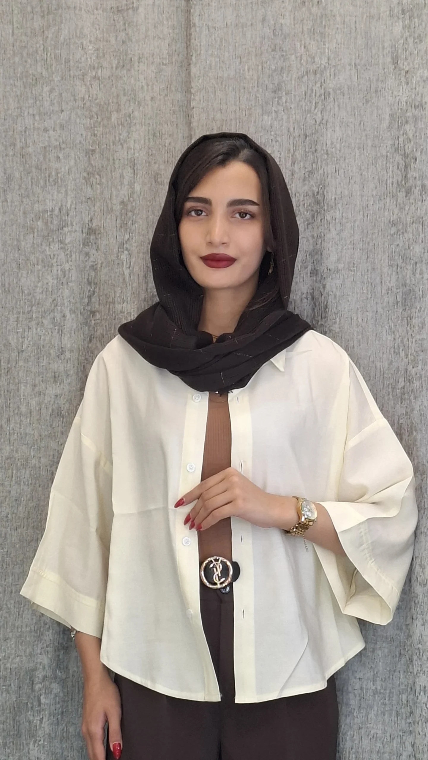 لیمویی- 1 مانتو سیلک پایین هلالی(زنانه) - تصویر 1