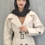 مانتو بارونی سانتانا کمردار(زنانه)