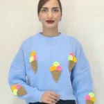 بافت فانتزی طرح بستنی(زنانه)