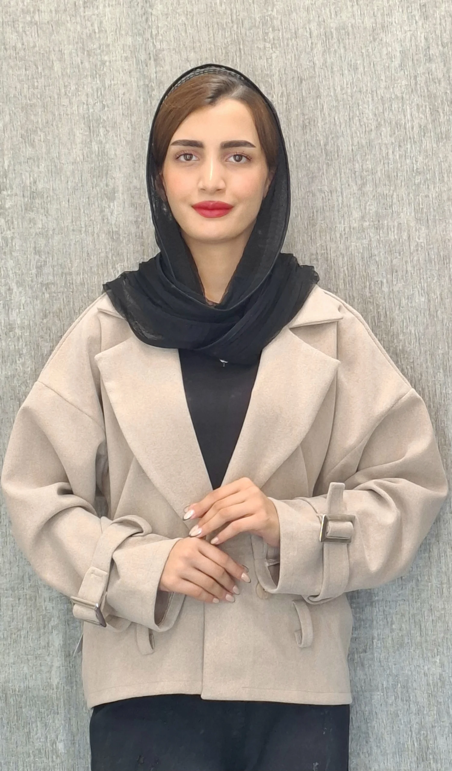 خاکی. مانتو فوتر کتی(زنانه) - تصویر 1