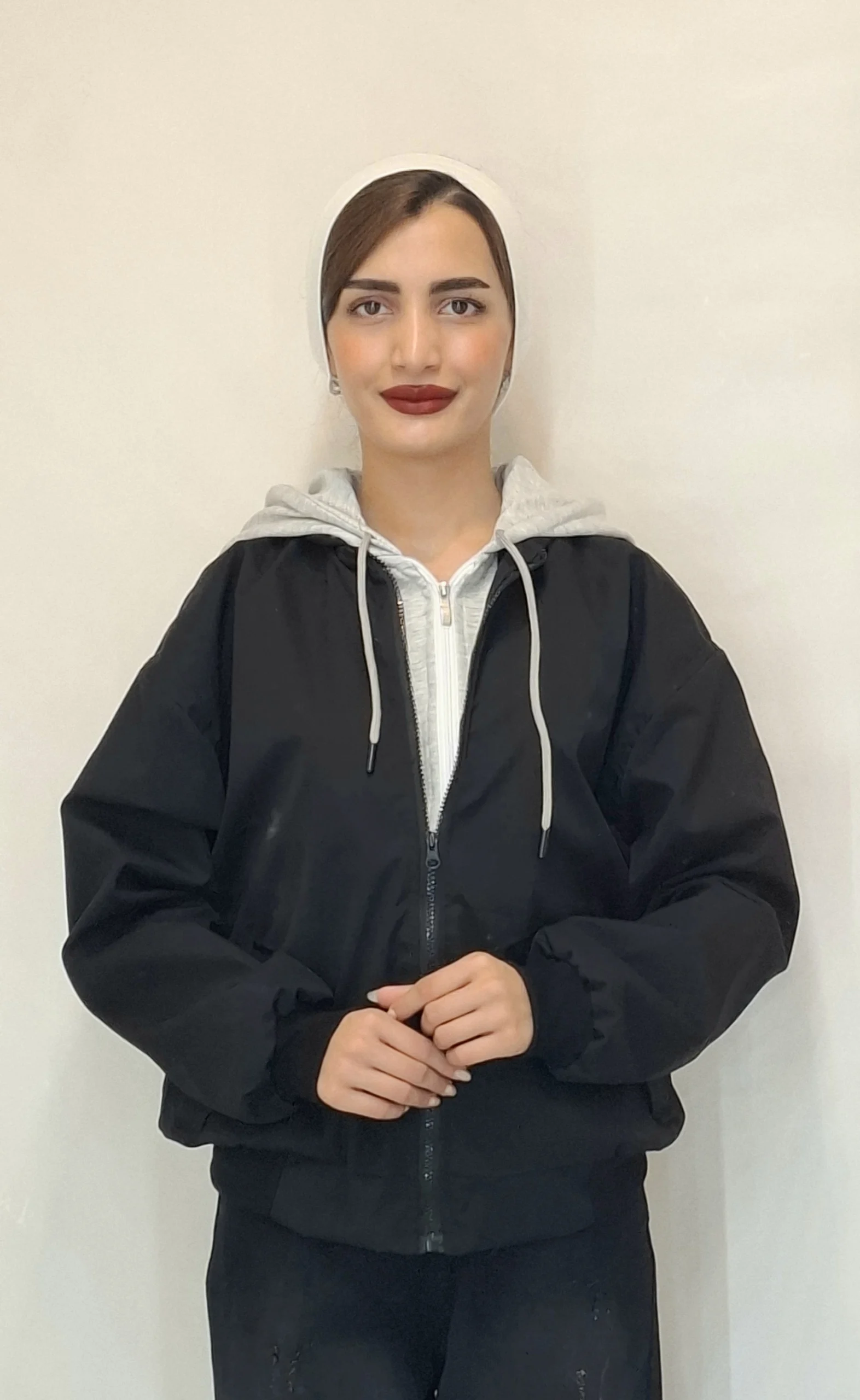 مشکی. کاپشن کلاه دورس(زنانه) - تصویر 1