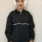 بلوز دورس نیم‌زیپ چاپی(زنانه)
